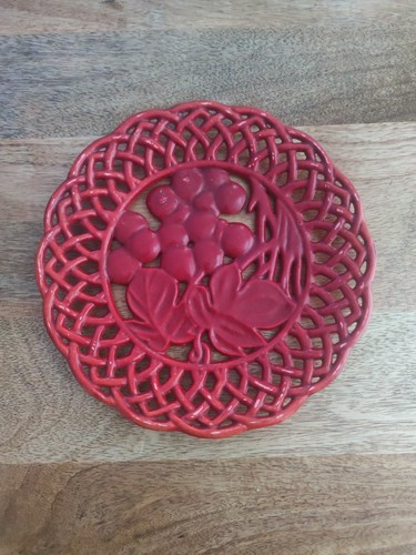 Cast iron red enameled - cast,