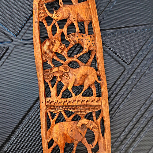 Hand carved wooden elephant - hand,