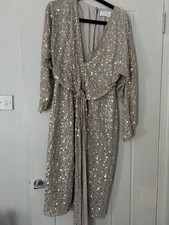 ASOS Design Nude Gold Sequin