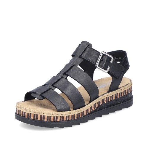 Rieker v7904 ladies black - ladies,