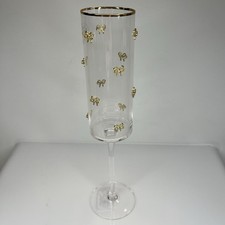 Gold Bow Champagne Flutes
