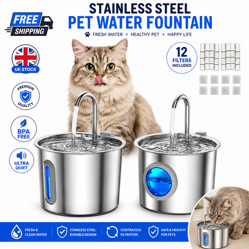 Automatic cat water fountain - water,