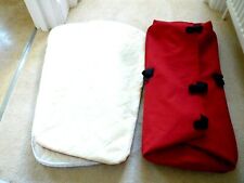 Bugaboo Frog Carrycot Fabric,Base & mattress-Red & Cream-Good Condition