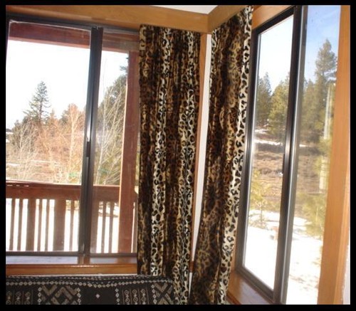 Leopard print curtains - leopard,