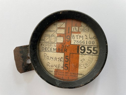 Vintage road tax - tax, and
