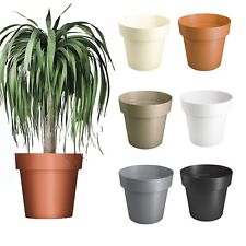 Plant Pots Flower Planter 6 Colours 4 sizes Matt Plastic Pot Classic Deco Pot