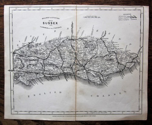 C1865 cruchley sussex - c1865,