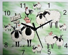 sheep ewe lamb wall hanging