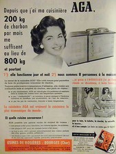 ADVERTISEMENT 1956 AGA ROSE