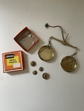 Antique Brass Hanging Johnson Apothecary Beam Balance Scale With Counter Weights