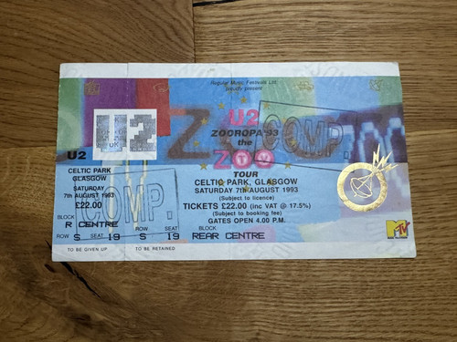Rare unused comp ticket - rare,
