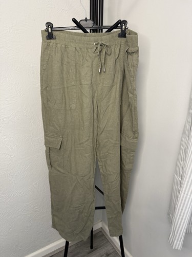 George khaki linen blend - george, cargo