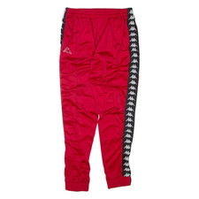 KAPPA Mens Track Pants Red