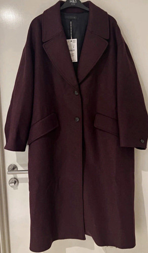 Zara women burgundy wool - ,