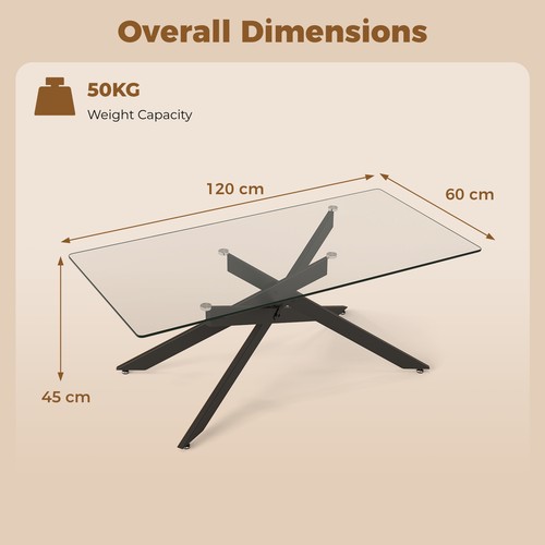 Tempered glass coffee - tempered, table