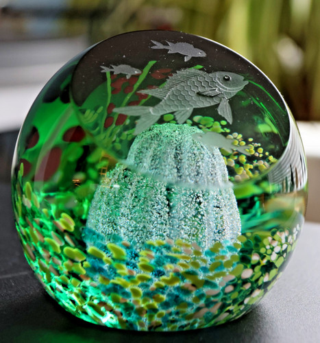 Caithness glass paperweight - glass,