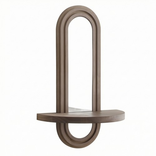 Arched wall mirror with - arched,