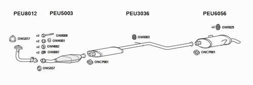 Euroflo exhaust system for - exhaust,