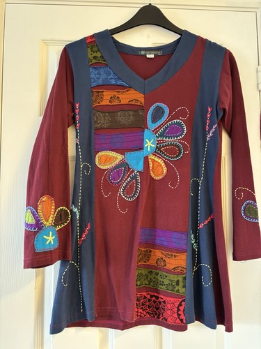 Ian snow boho embroidered - snow,