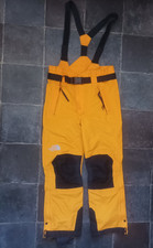 The North Face Vintage Ski Pants Medium Powder Lite Salopette Snow Bib Yellow