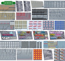 OO Gauge Railtec Waterside Transfers - Graffiti, Letters, Numbers, Symbols etc
