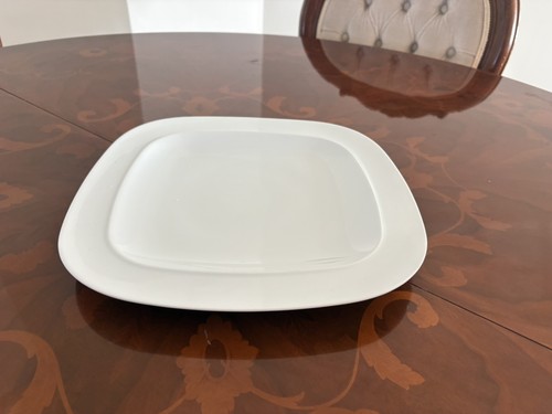 Denby square white - square, china