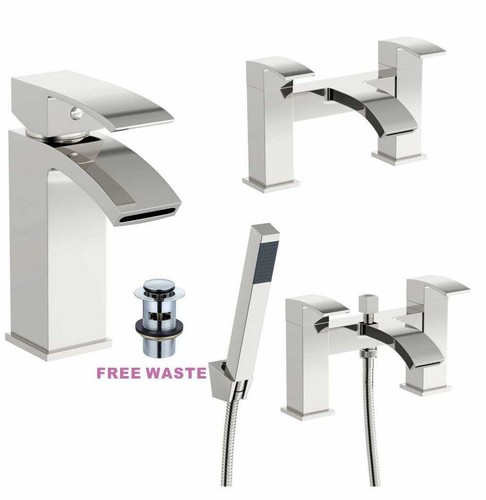 Waterfall designer bathroom - waterfall,