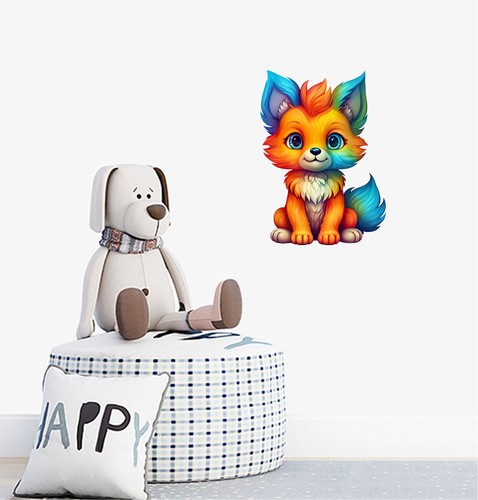 Baby fox wall art - baby,