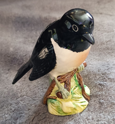 Beswick stonechat ceramic bird - ceramic,