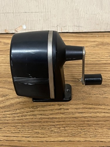 Vintage black pencil sharpener - pencil,