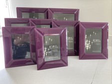 Star By Julien Mac Donald Purple Glass Photo Frame Set Of 8 Mixed Sizes