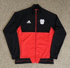 Cardiff City Full Zip Adidas Training Jacket, Medium, Excellent Condition
