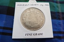 FINE? 1920 HALF CROWN  (Ag .500)  George V pre 1947
