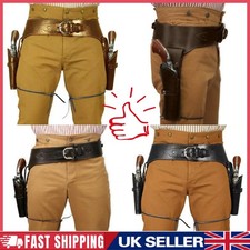 Cowboy leather gun holster - gun,