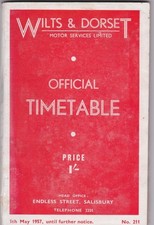 WILTS & DORSET BUS TIMETABLE