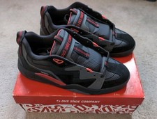 DVS Devious Skate Shoes UK Size 8 Brand New Black and Red with Box