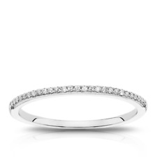 ERNEST JONES 9CT WHITE GOLD DIAMOND PAVE ENGAGEMENT RING – RRP £400 ?✨