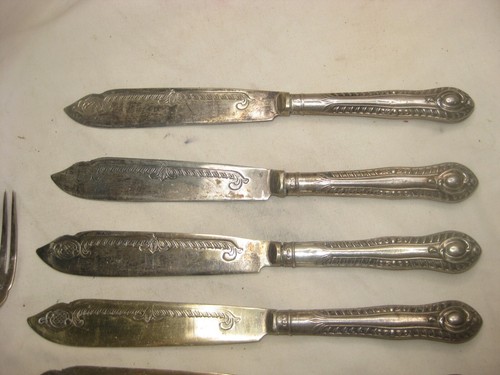 Antique silverware knives - antique,