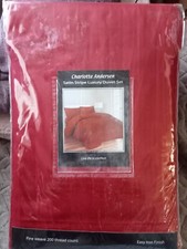 Charlotte Andersen King Size 100% Combed Cotton Luxury Duvet Cover Set