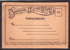 1920-30'S LETTER CARD -- TEWKESBURY  -- 6 VIEWS INSIDE