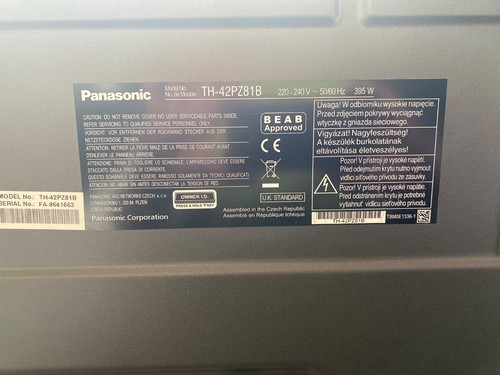 Panasonic black - 42”,,