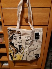  New Disney Princess Belle Beauty & The Beast Canvas Tote Shopper Bag