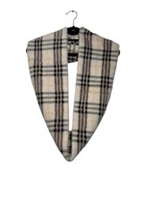 Cerulean Faux Fur Plaid Scarf