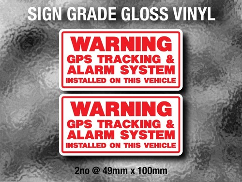 Warning gps tracking - 2x, &