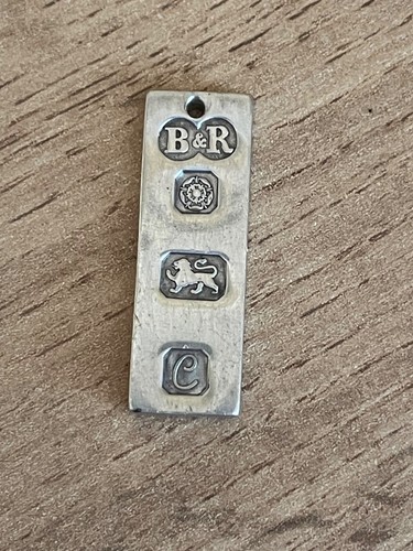 Solid silver ingot - , pendant