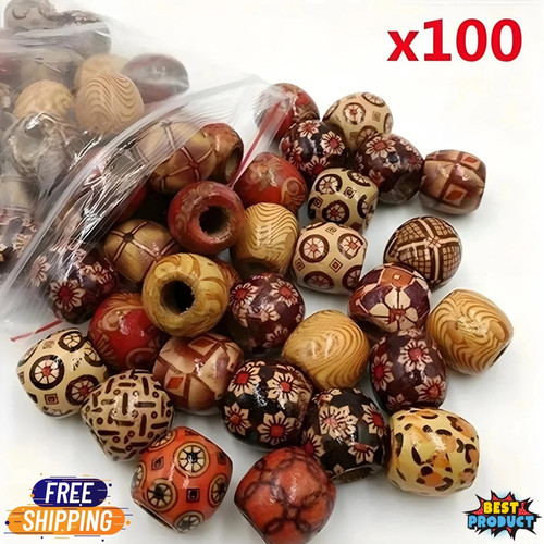 100pc natural wooden - natural,