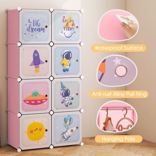 Mobile kids wardrobe - wardrobe, 8-cube
