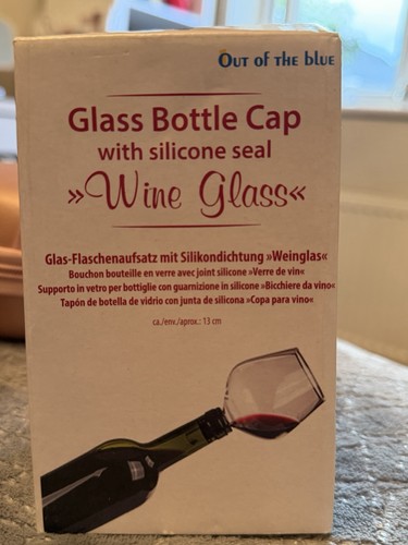 Wine glass bottle - glass, stopper