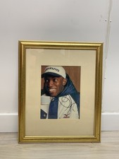 Manchester Unit Dwight Yorke Signed Framed Photo Autograph Memorabilia