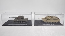 Diecast model tanks M26 Pershing & M1A1HA Abrams. 1/72 scale - Y08(b)